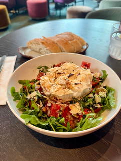 Delicious goat cheese salad at coffee bar COCO in Gouda, the Netherlands