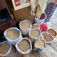 kruiden op de lokale markt in Salt, Jordanië