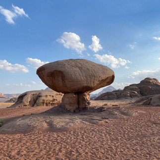 view in the Wadi Rum desert in Jordan
