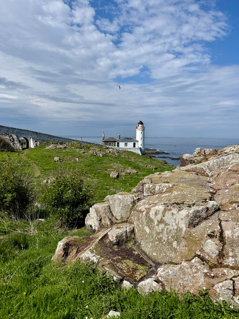 Lighthouse on the Isle of May in Schotland