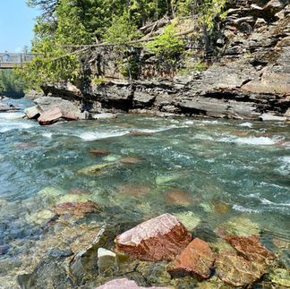 McDonald creek in Glacier National Park, Montana