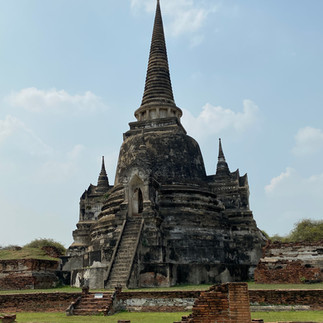 oude tempels in Ayutthaya, Thailand