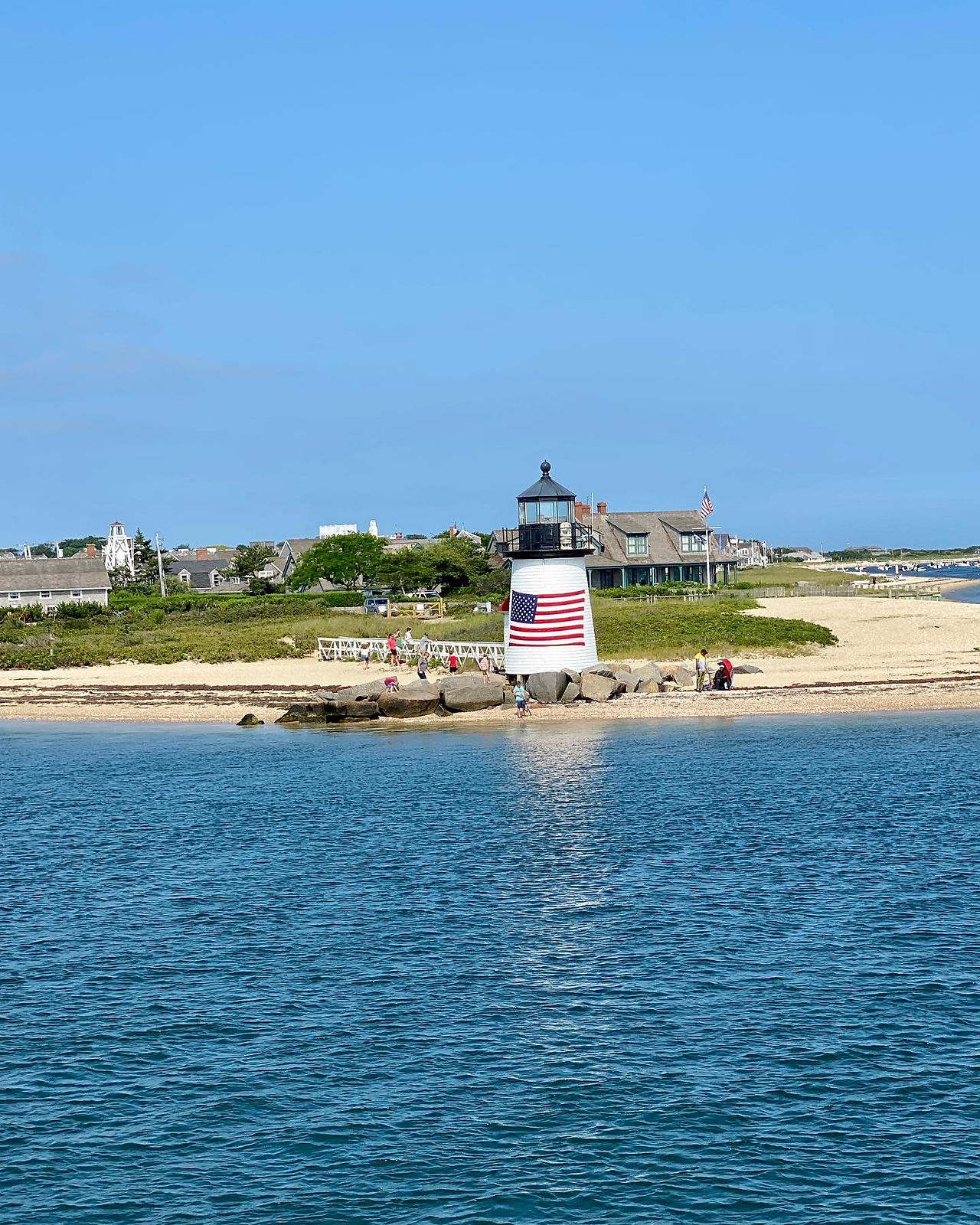 Brant Point Lighthouse on Nantucket Island, USA