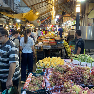 strolling on Souq Al-Sukar in Amman, Jordan