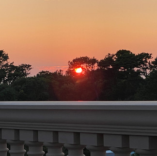 sunset at the Ocean Edge resort, Ocean Terrace restaurant, Cape cod