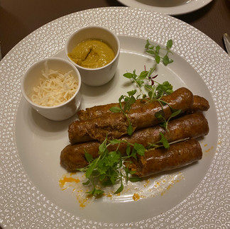 typical Hungarian breakfast at Anantara New York Palace hotel in Budapest