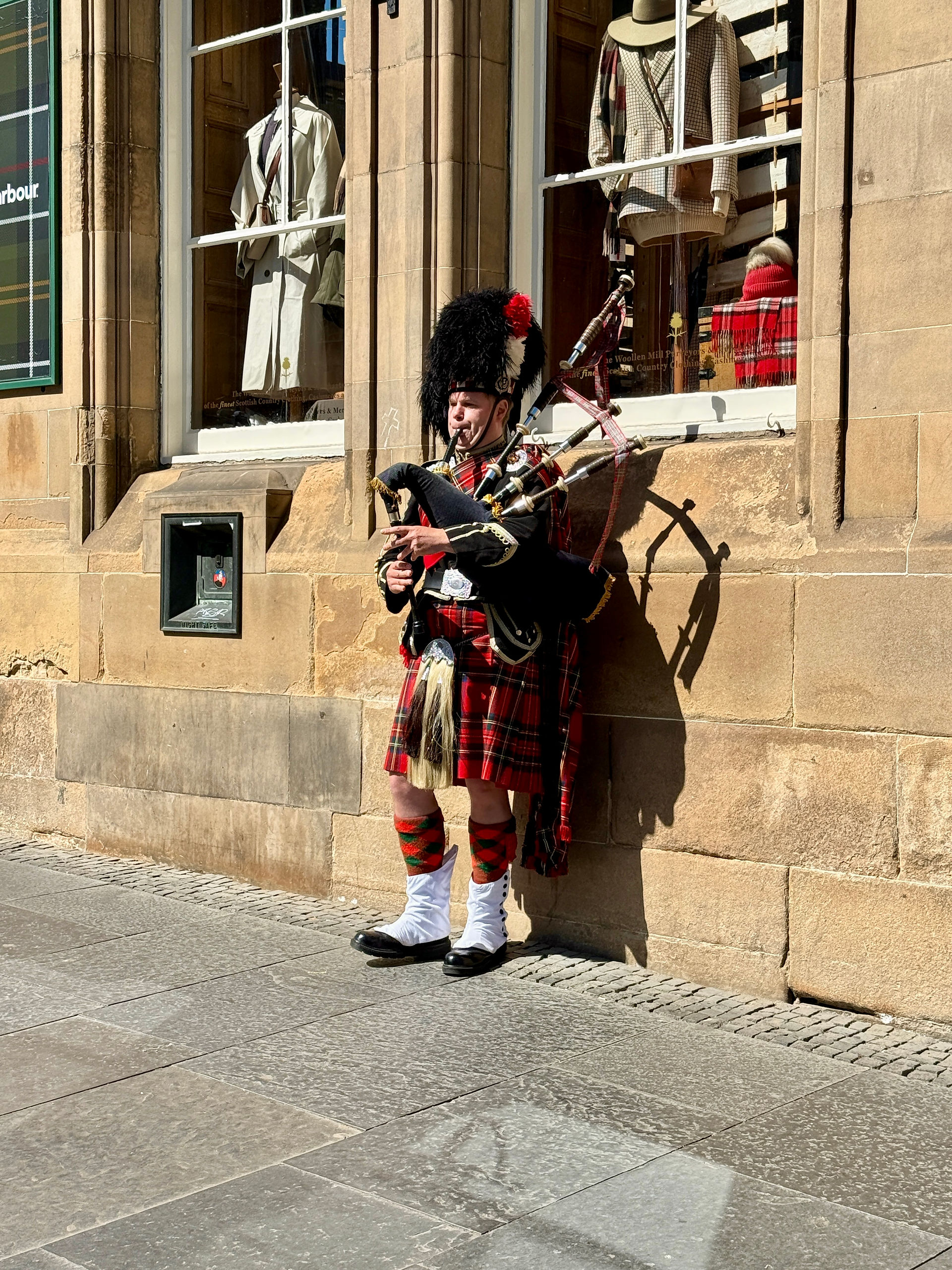 Bagpiper in Edinburgh, Scotland