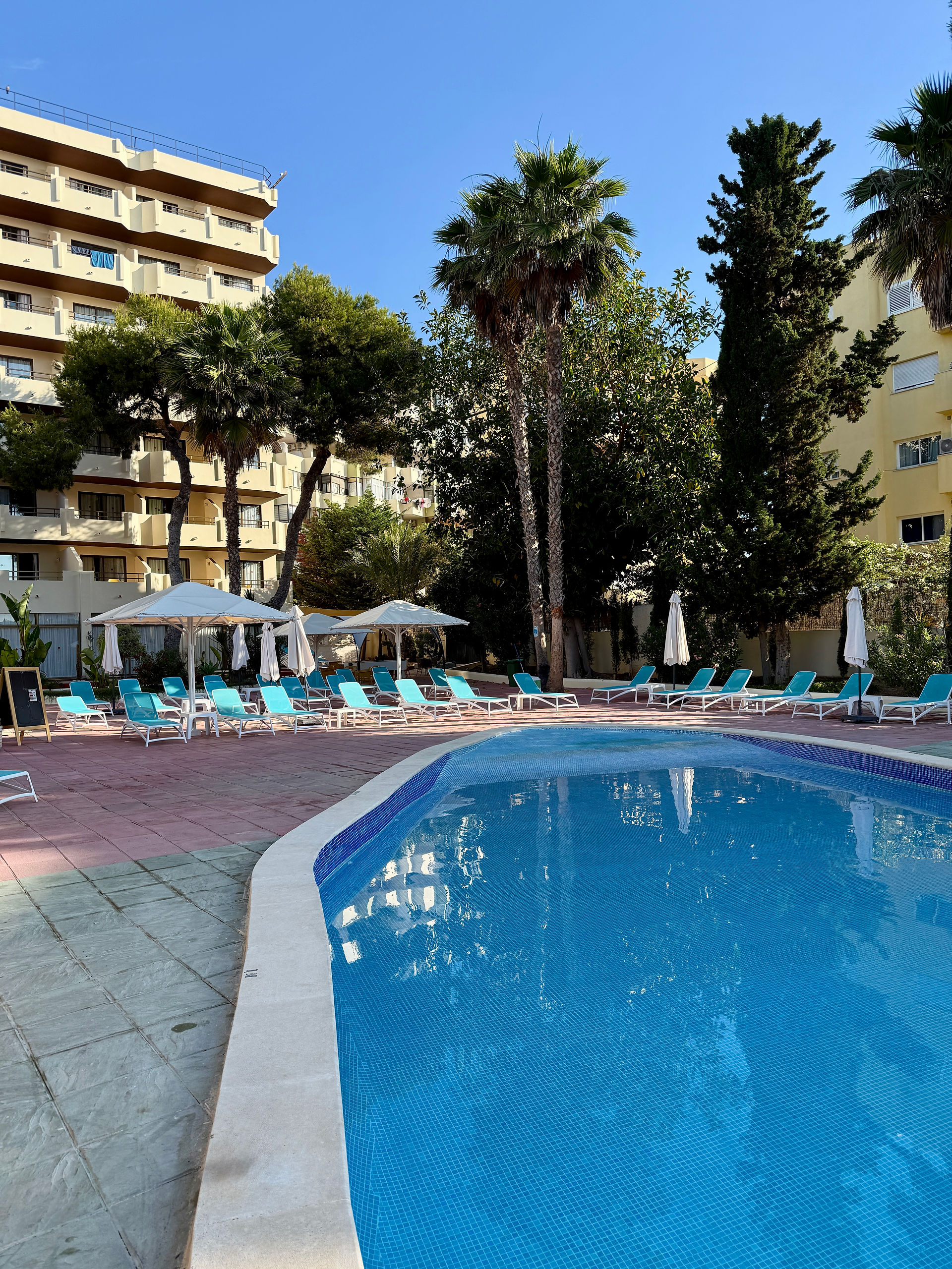 swimming pool at Hotel Club Can Bossa, Ibiza