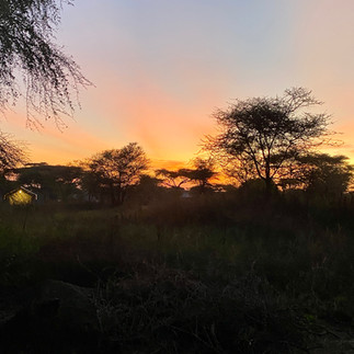 sunset at Africa Safari Southern Serengeti Lodge in Tanzania