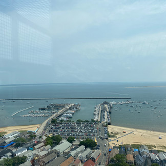 view from the Pilgrim Monument, Provincetown, Cape Cod, USA