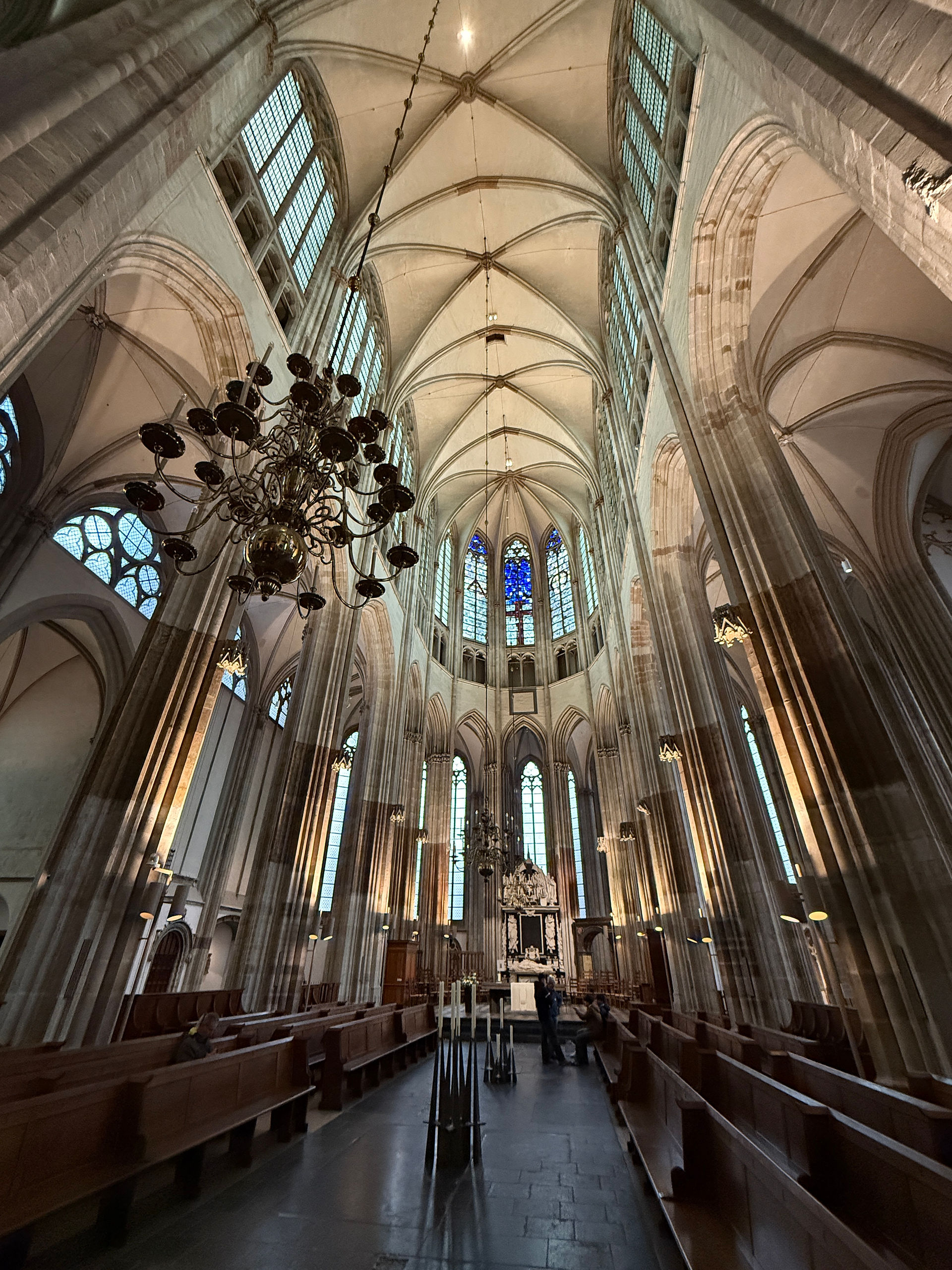 Interieur van de Domkerk in Utrecht