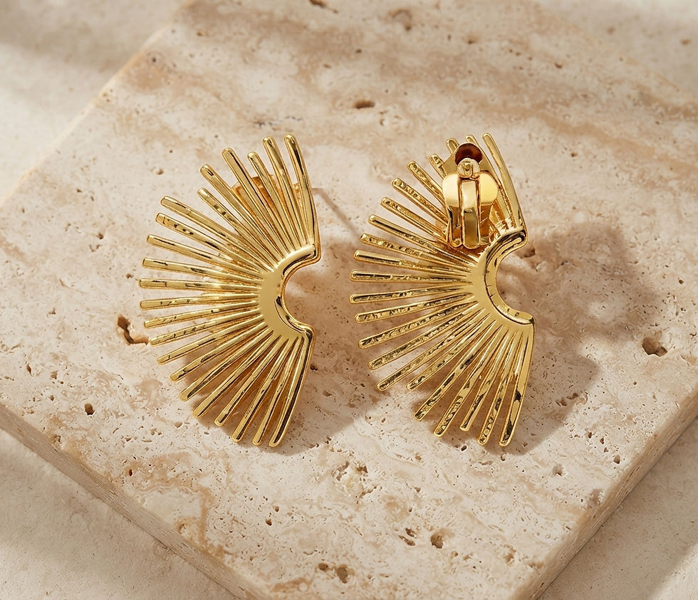 Miniature : Boucles d’oreilles Éventail d’Iroise