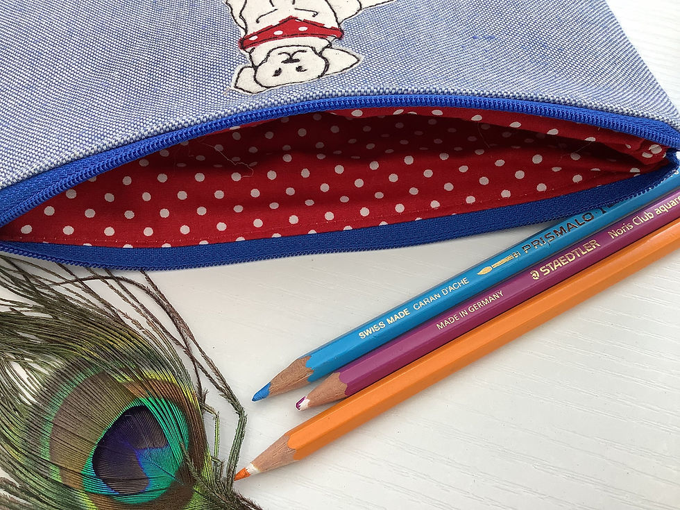 Thumbnail: Personalised Labrador cosmetic bag gift