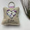 Thumbnail: Personalised love heart motif keyring with choice of design and lavender scent, valentines gift