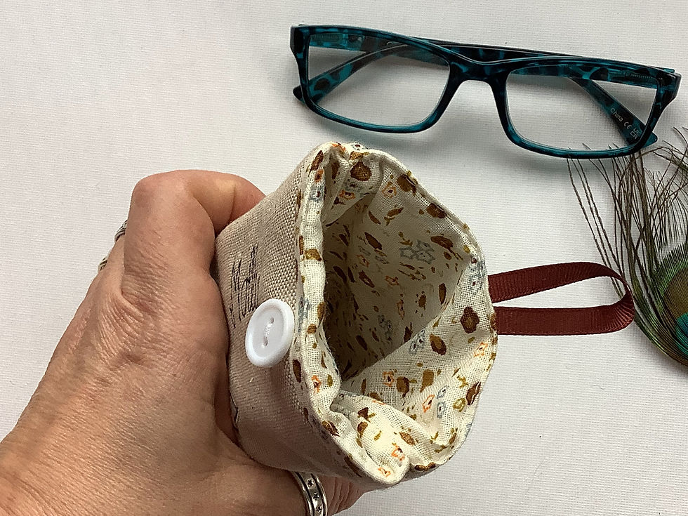 Thumbnail: Fox and toadstool glasses case