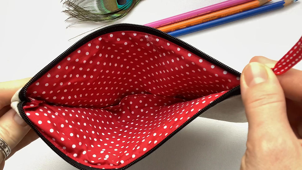 Thumbnail: Flower/Poppy Personalised Pencil Case 