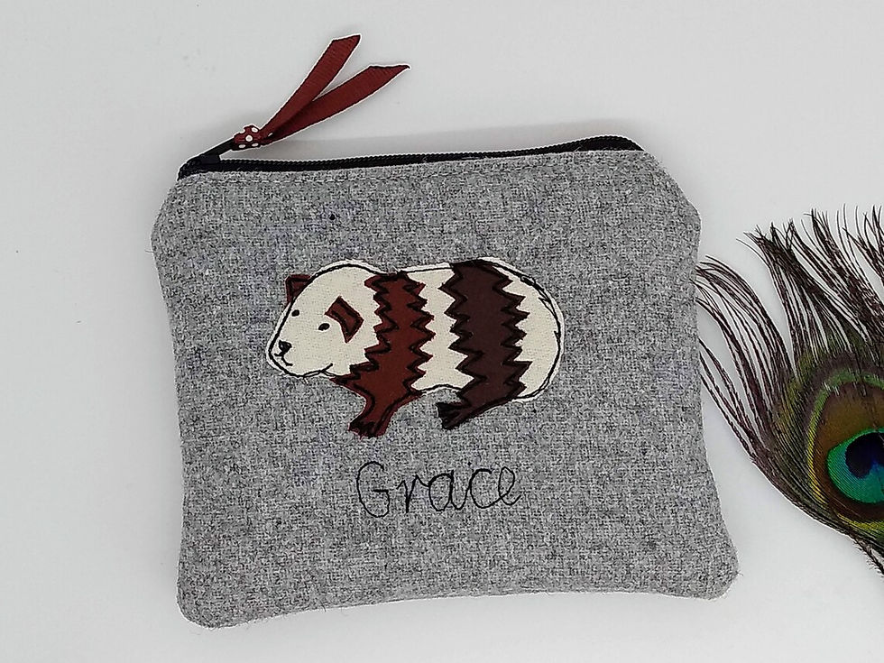 Thumbnail: Guinea pig personalised pouch