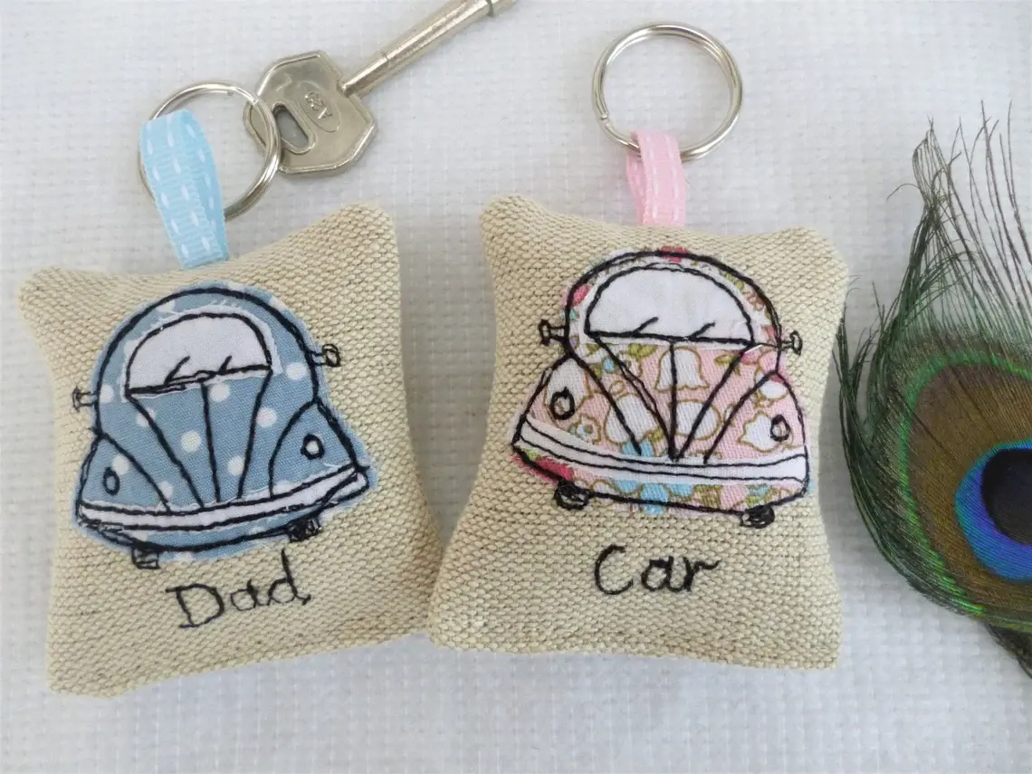 Personalised car keyring