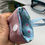 Thumbnail: Personalised horse glasses spectacles or sunglasses case. Custom floral motif, matching lining. Padded with button fastener