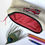 Thumbnail: Personalised fire engine pencil case on blue, grey or oatmeal.  red dotty lining and fastened with zip and ribbon pull