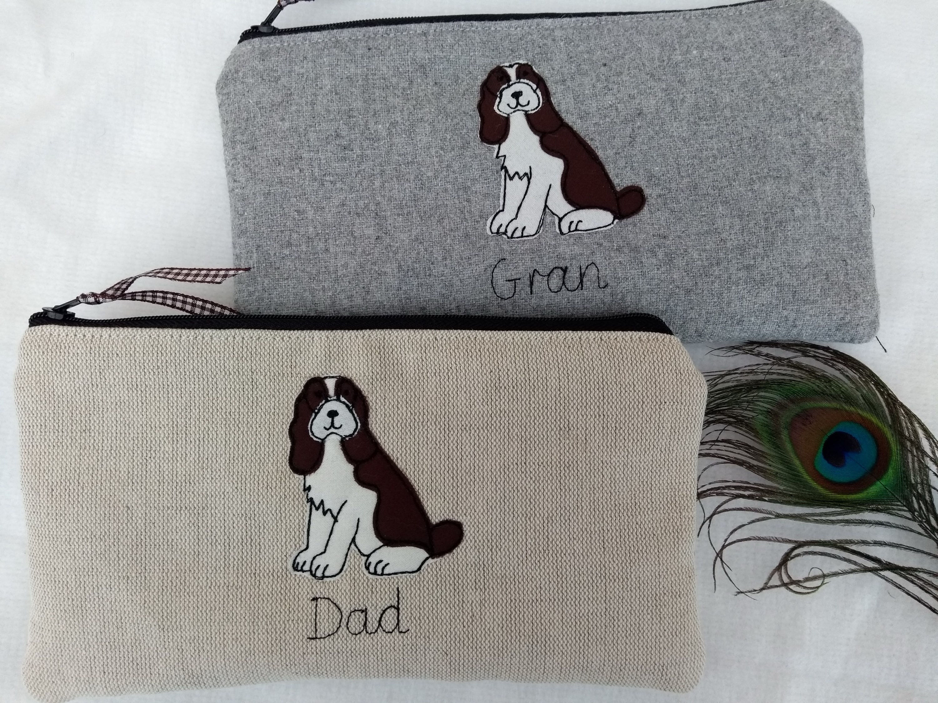 Spaniel personalised pencil case