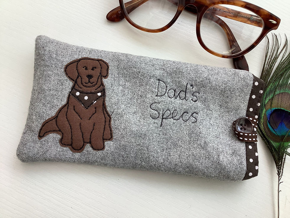 Thumbnail: Personalised dog glasses case