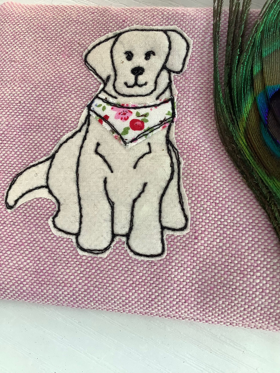 Thumbnail: Personalised Labrador cosmetic bag gift