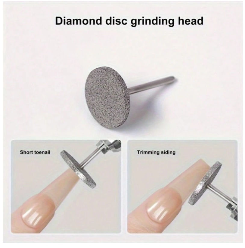 Brocas de uñas de diamante hipoalergénicas, discos de pulido.