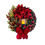 Miniatura: Christmas wreath with lamp, red ornaments, and bow; La Magia Del Natale.