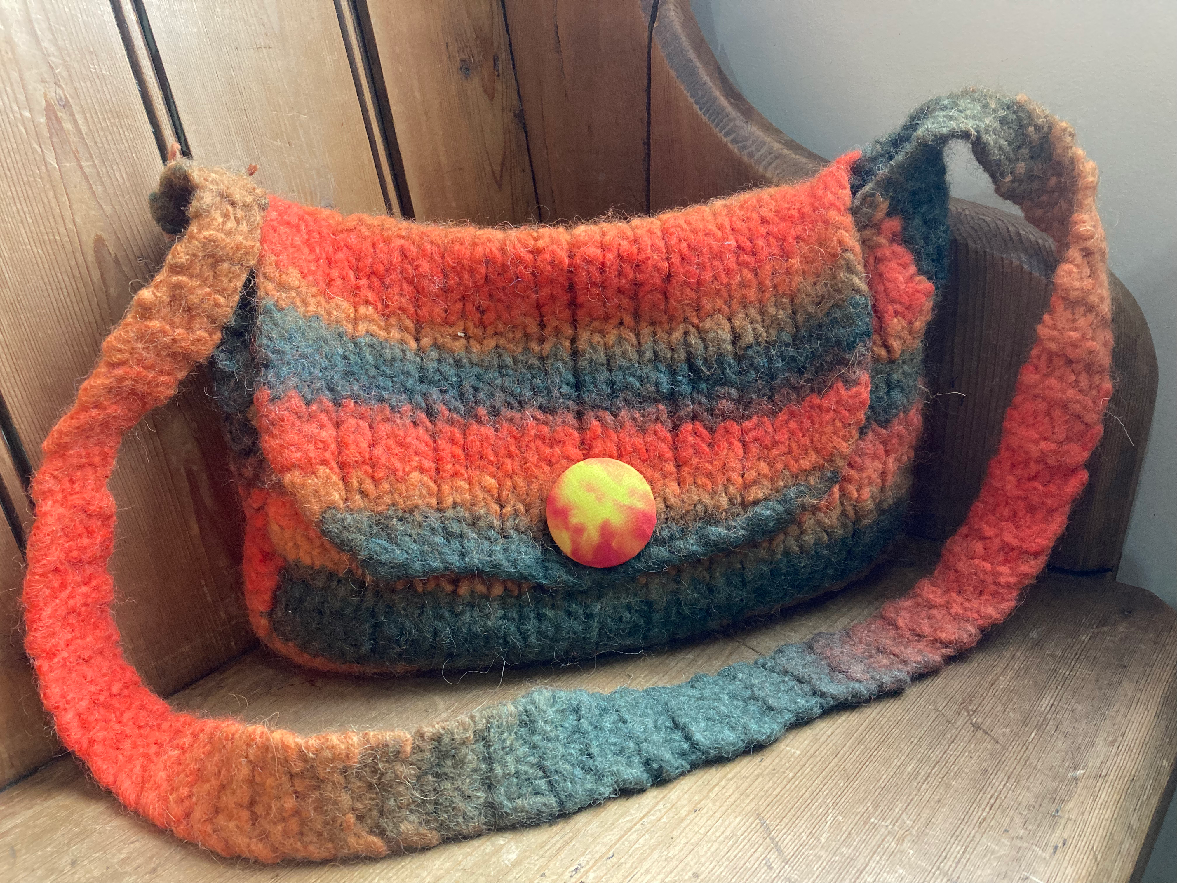 Felted Handbag - Orange