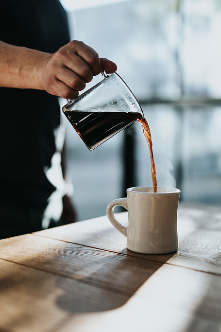 Serving Kaffee