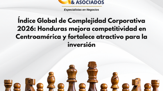 Índice Global de Complejidad Corporativa 2026: Honduras mejora competitividad en Centroamérica y fortalece atractivo para la inversión