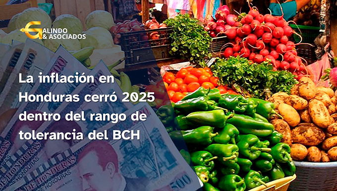 La inflación en Honduras cerró 2025 dentro del rango de tolerancia del BCH
