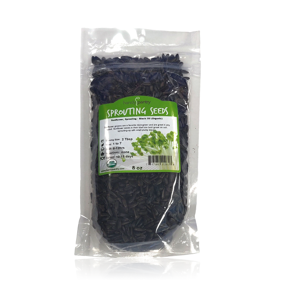Thumbnail: Sunflower, Sprouting - Black Oil (Organic)