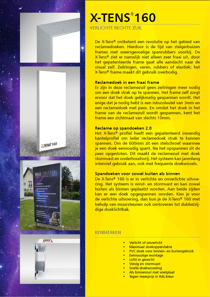 X-Tens 160 - Brochureblad