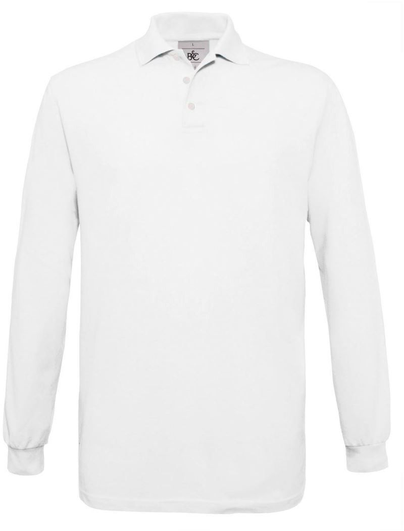 Thumbnail: MENS LONG SLEEVE POLO SAFRAN B&C