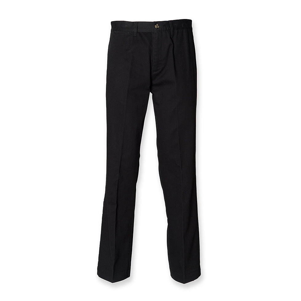 Thumbnail: MEN’S TEFLON COATED FLAT FRONTED HENBURY CHINO TROUSERS