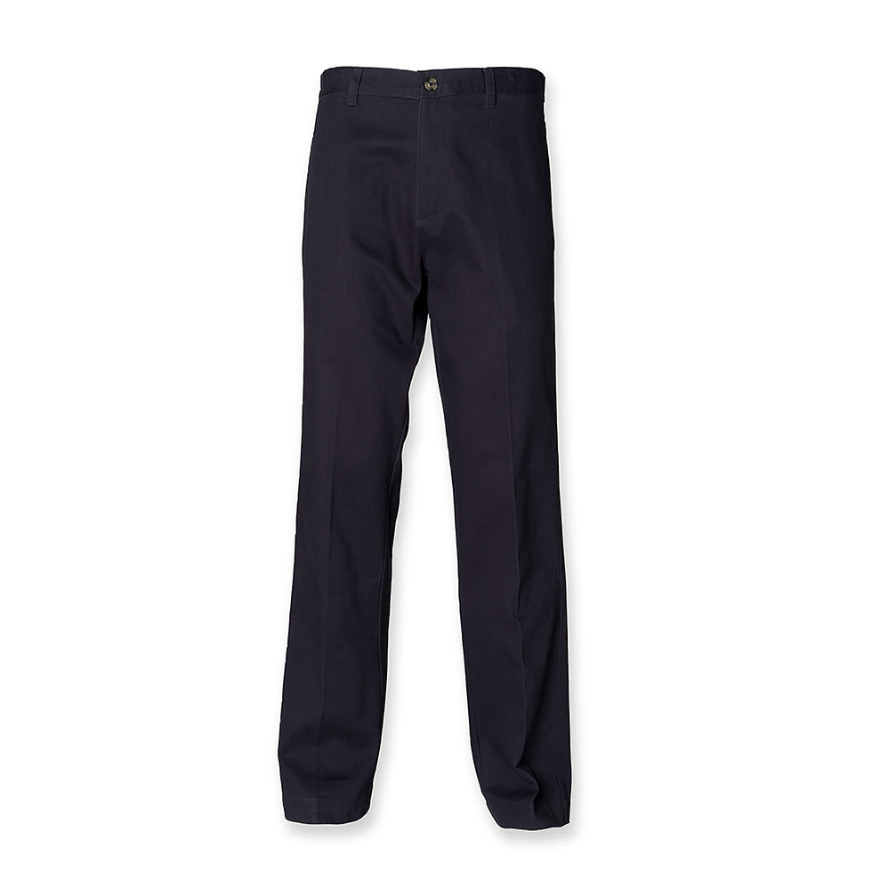Thumbnail: MEN’S TEFLON COATED FLAT FRONTED HENBURY CHINO TROUSERS