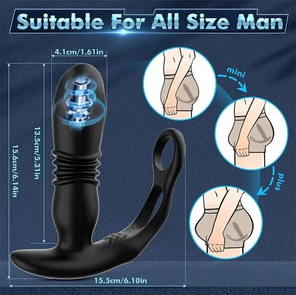 ภาพขนาดย่อ: 🔥 เมสเซอร์นวดโปรสเตท + ระบบสั่นสะเทือนอัตโนมัติ Ergonomic Details 🔥