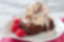 Rasberry Brownie + Ice Cream
