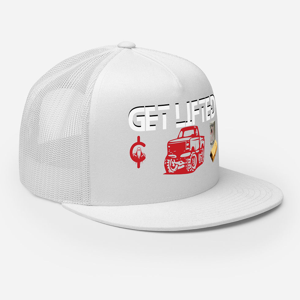 Thumbnail: Stack N Bricks, Get Lifted cap or hat for blue collar lifestyle and country streetwear style, that's trucking trill e