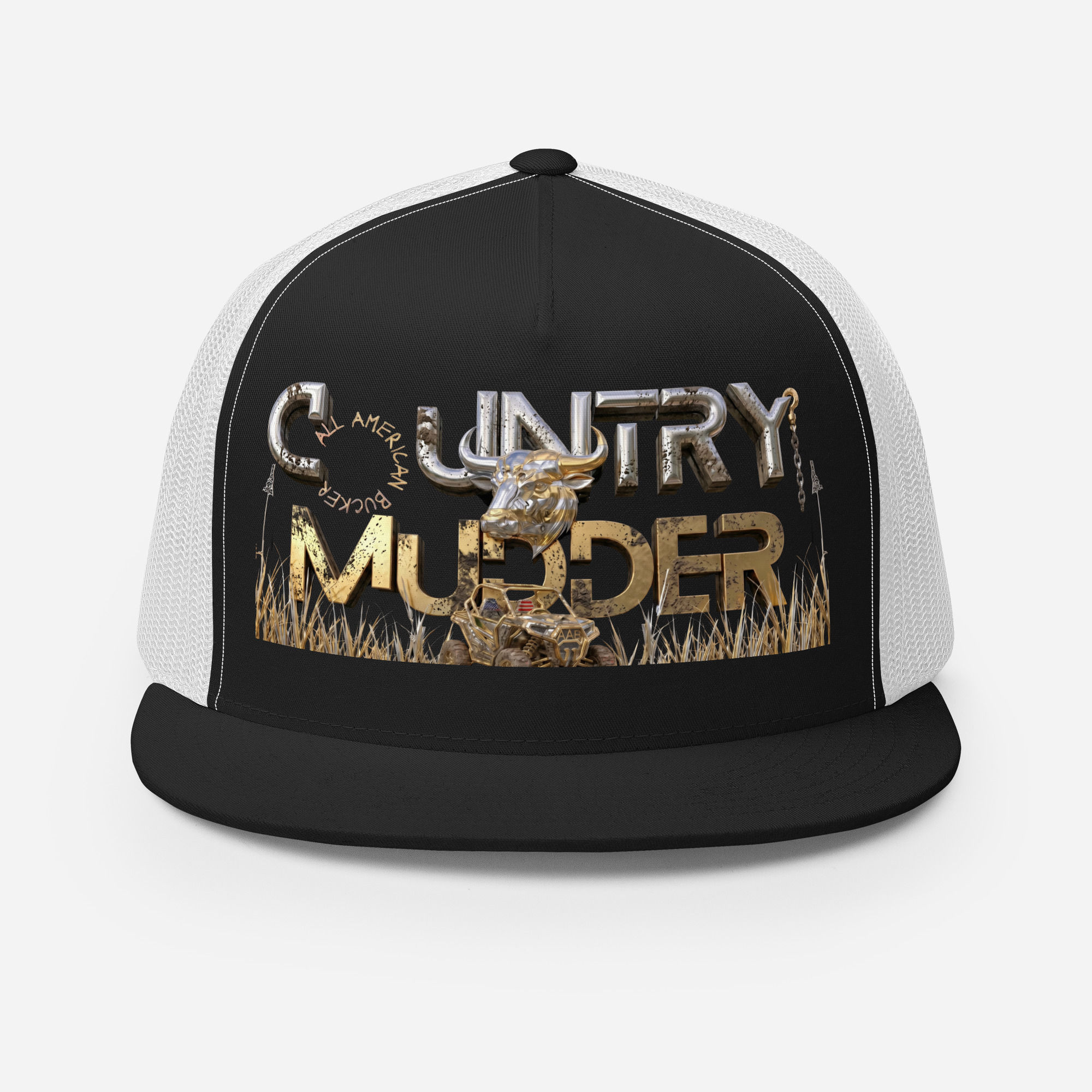 Shop this Professional Country Mudder snapback hat featuring studio signature outlaw country designs, proudly designed in USA