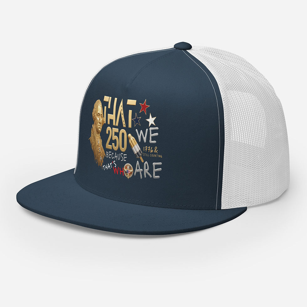 Thumbnail: All American Bucker America 250 snapback hat with exclusively trillep.com patriotic independence, USA