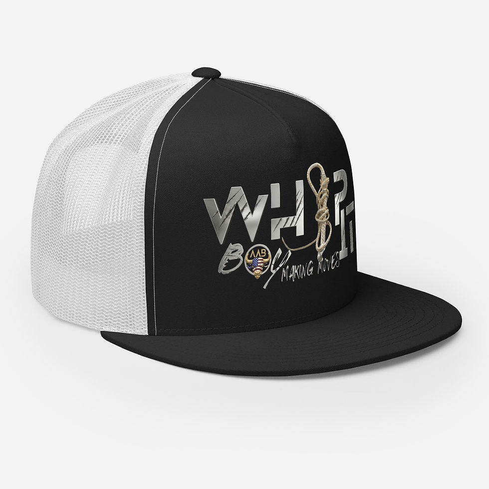 Thumbnail: Whip it Boy, Making Moves, Authentic Original, cattle whip snapback limited edition trucker hat cap, AAB USA
