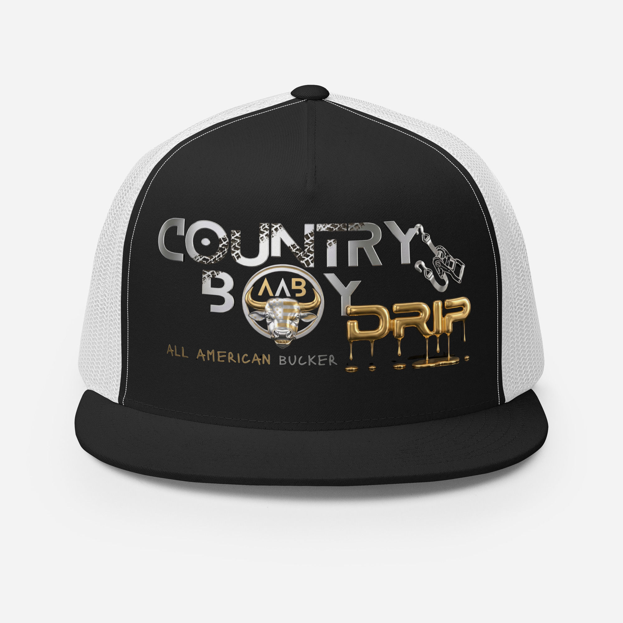 Shop this Country Boy Drip, snapback hat featuring studio signature outlaw country designs, proudly designed in USA