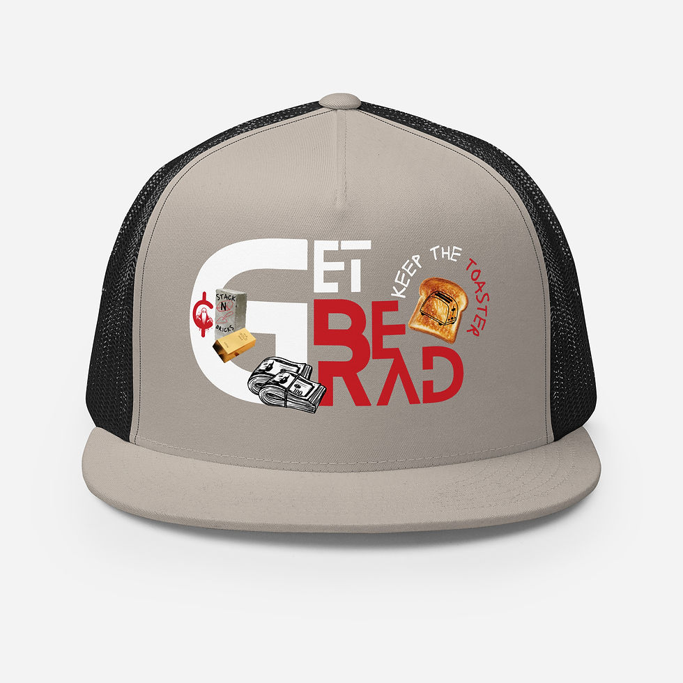 Thumbnail: Stack N Bricks, Get Bread Keep the Toaster cap or hat for blue collar lifestyle and country streetwear style