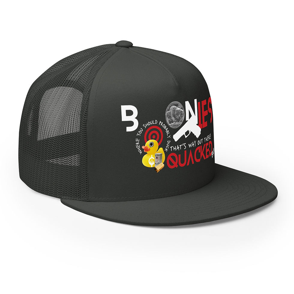 Thumbnail: Stack N Bricks, Boonies Quacked Em cap or hat for blue collar lifestyle and country streetwear style, that's trill e p