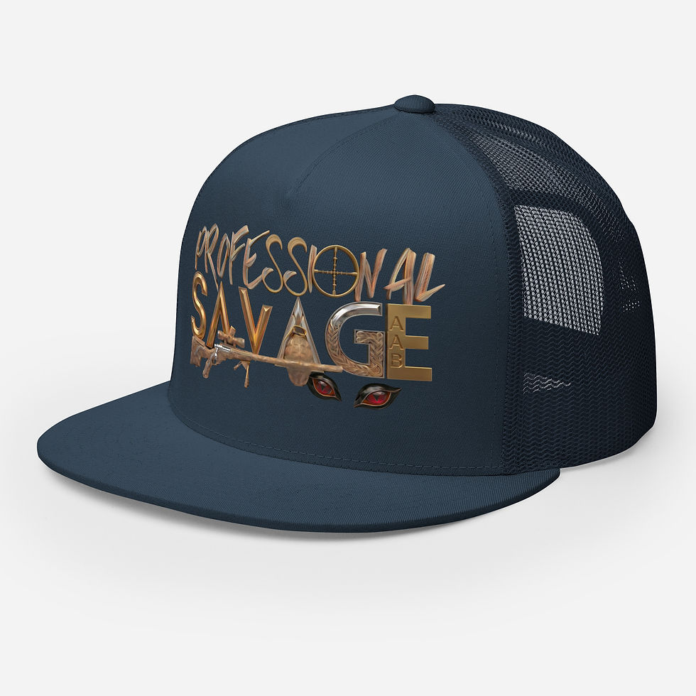 Thumbnail: Shop this Professional Savage Shooter snapback hat featuring studio signature outlaw country designs, proudly designed in USA