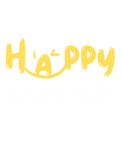 Happy Camper logo with rounded playful lettering and a smiling curve design by TrillEP