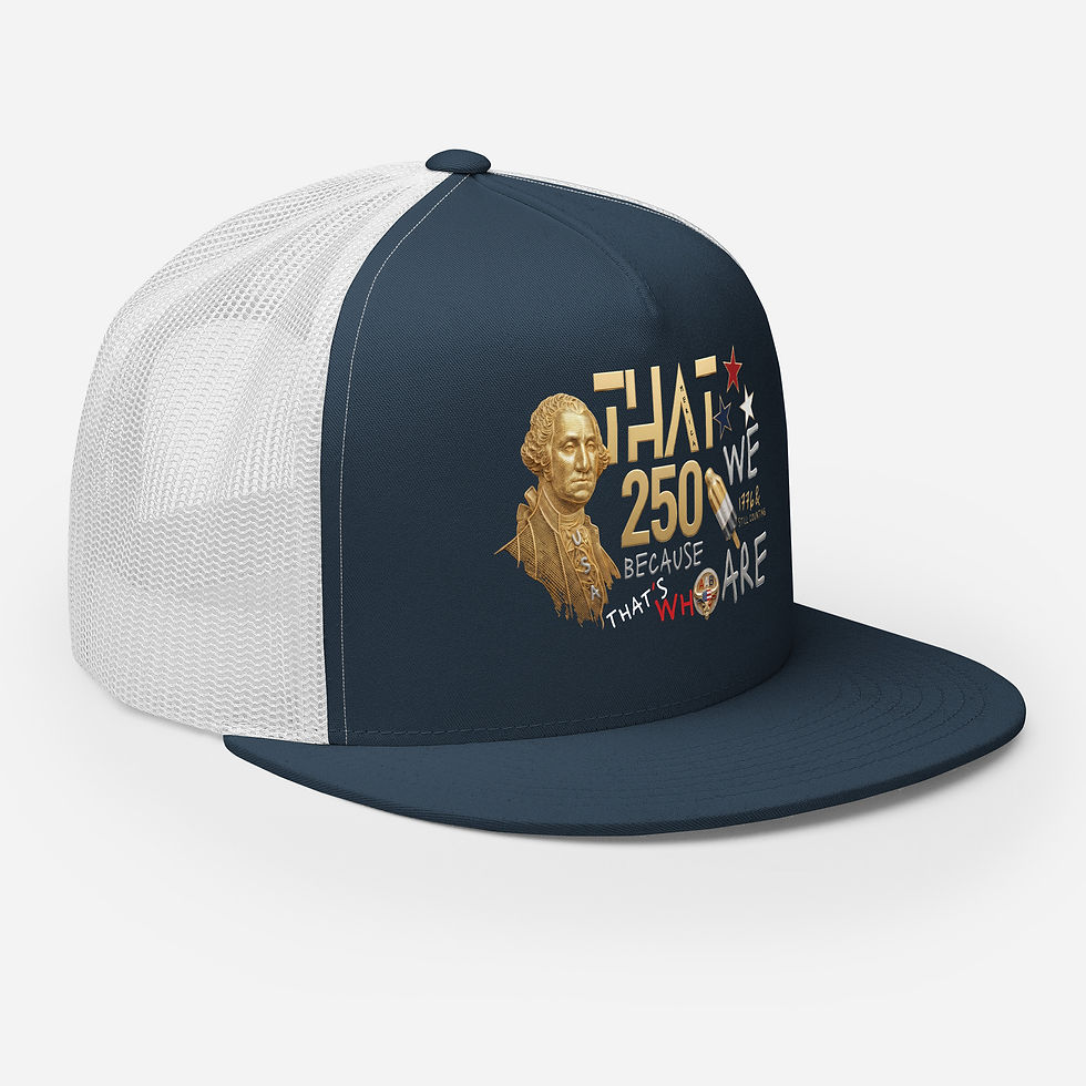 Thumbnail: All American Bucker America 250 snapback hat with exclusively trillep.com patriotic independence, USA